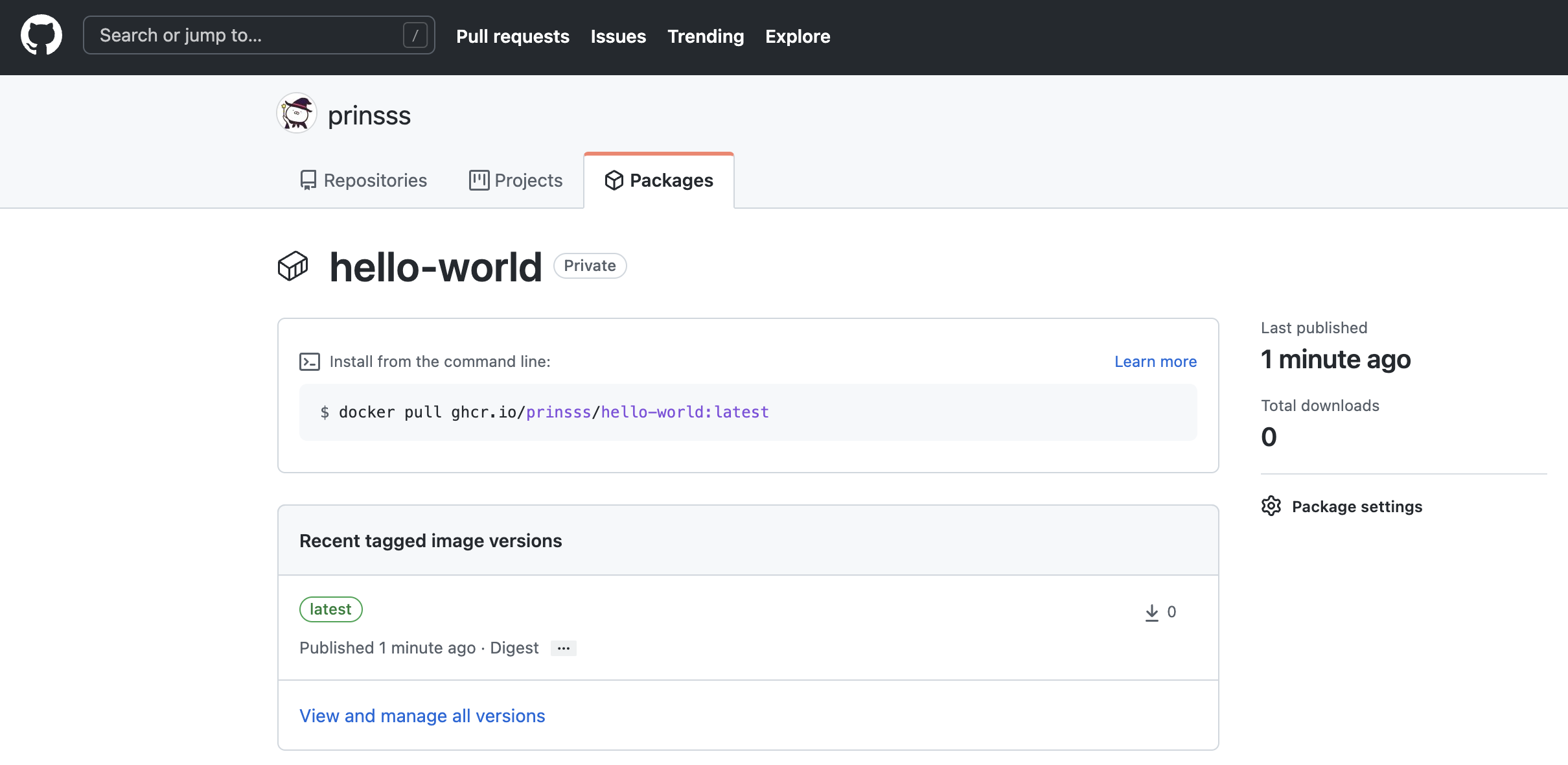 packages-hello-world